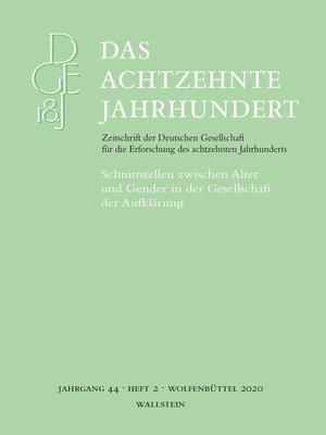 cover image of Das achtzehnte Jahrhundert 44/2